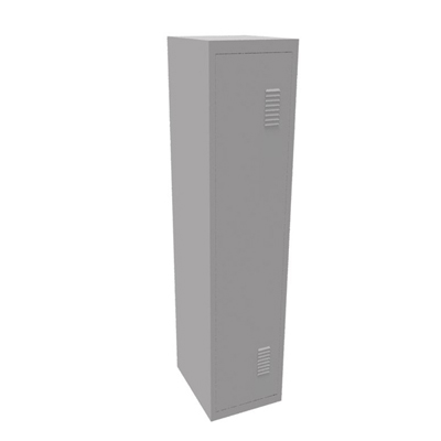 Vestiaire industrie salissante dmontable - H 180 x L 40 x P 50 cm - lment dpart - gris clair et portes gris clair