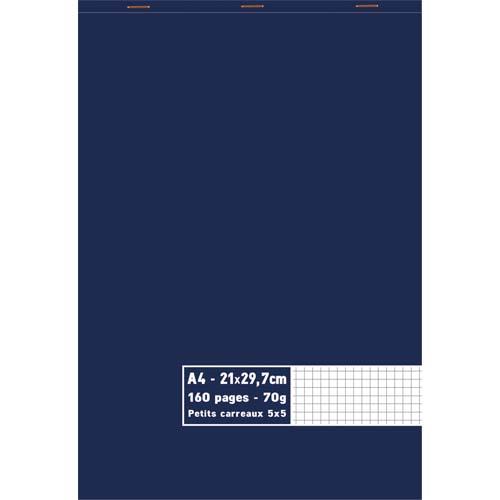 Bloc 1er prix - agraf en tte - 70 g - A4 21 x 29,7 cm - 5x5 - 160 pages