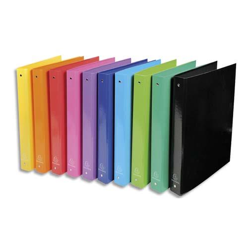 Classeur 4 anneaux Exacompta Iderama - en carte 18/10e - dos 4 cm - A4 - coloris assortis