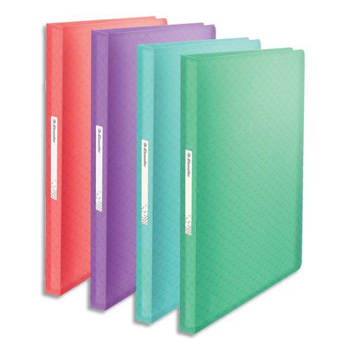 Protge-documents Esselte Colour'Ice - polypropylne 5/10me - 80 pochettes - 160 vues - coloris assortis