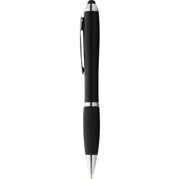 Stylo bille stylet color avec grip noir personnalisable encre noire
