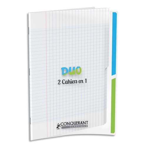 Cahier Oxford Office C9 - 24x32 - 96 pages - 90g - seys - couverture polypro incolore 2EN1