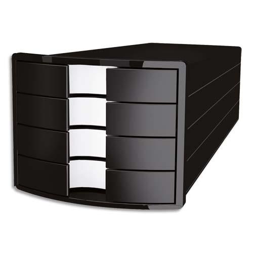 Module de classement Han Impuls - polystyrne - L28 x H23,5 x P36,7 cm - 4 tiroirs - noir