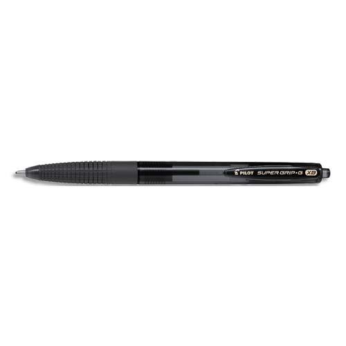Stylo Bille Pilot Super Grip G rtractable - poine extra large - encre noire