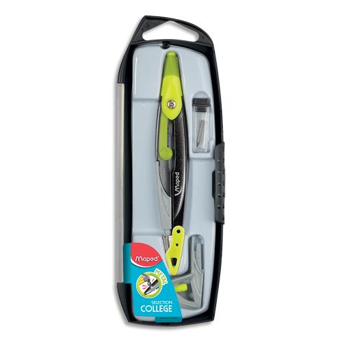 Coffret 3 pices Maped, OPEN METAL : 1 compas mine, 1 bague universelle, 1 tui mines