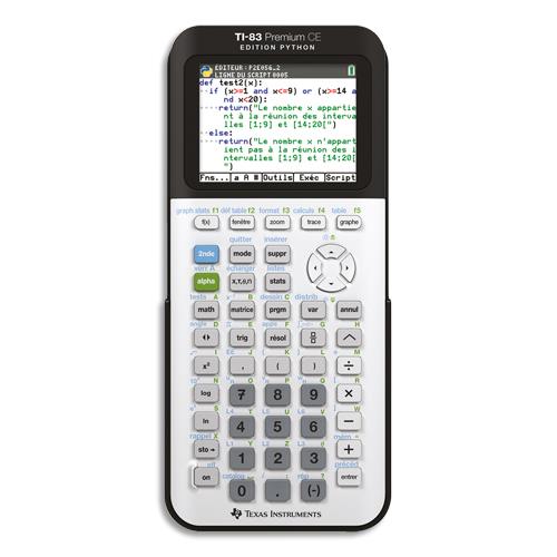 Calculatrice graphique Texas Instruments TI83 Premium - CE Edition Python