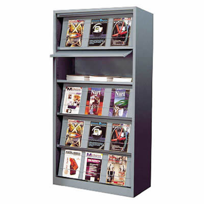 Prsentoir  revues - 92 x 195 - aluminium