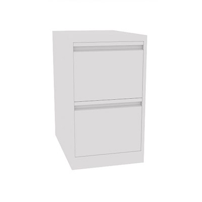 Classeur dossiers suspendus 2 tiroirs format A4 L 41,3 x P. 62,2 x H. 71,1 cm finition gris