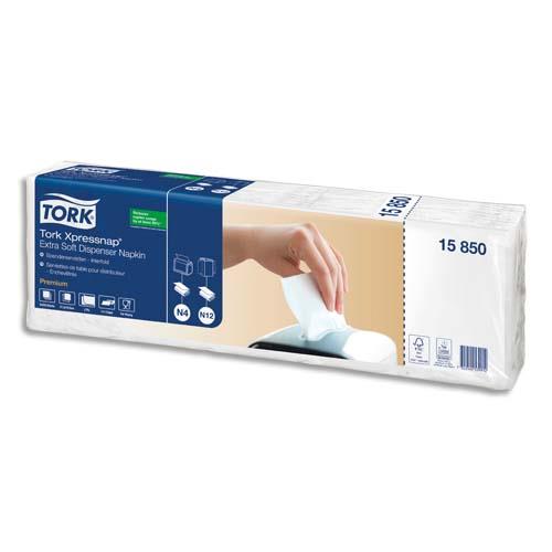 Serviettes enchevtres 2 plis  - 15850 -  colis de 5 paquets de 200 -  21,6x16,6cm - pour distrib Xpressnap N4 + N12