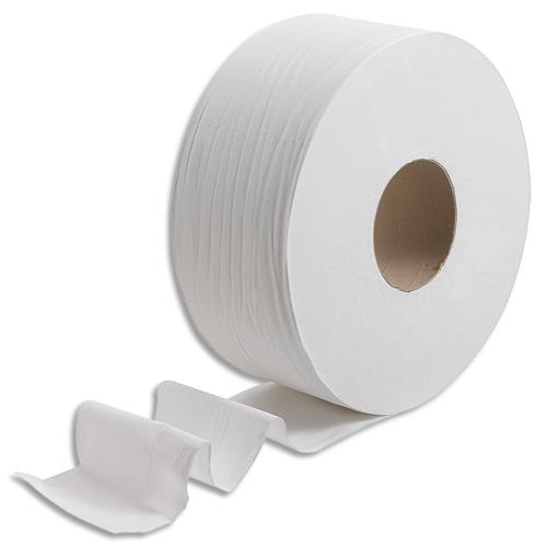 Papier toilette Kleenex - 2 plis - colis de 6 rouleaux -  L190 m x D20 cm, mandrin D7,8 cm - blanc