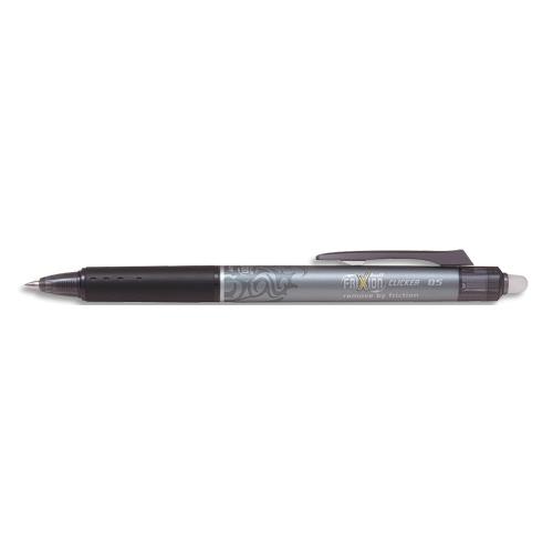 Roller Pilot FriXion Clicker rtractable - pointe fine 0,5 mm - encre thermosensible effaable noire