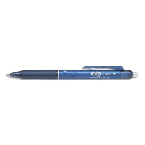Lot De 3 Stylos Pilot Frixion Clicker Effaçables - Bleu Clair - Pointe 0,7 Mm (Trait 0,35 Mm) - Rétractables