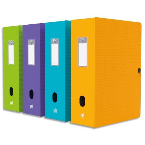 Bote de classement Oxford Memphis - polypropylne 7/10e - dos 10 cm - coloris assortis style