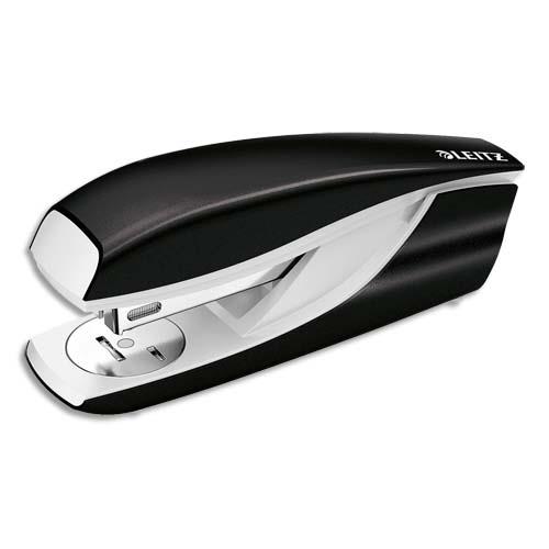Agrafeuse Leitz socle wow pour agrafes 24/6-26/6 - Capacit 30 feuilles - noir - livr en boite