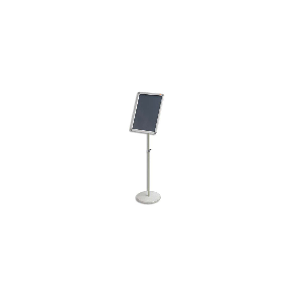 Prsentoir sur pied Nobo - cadre clipsable - aluminium - format A3