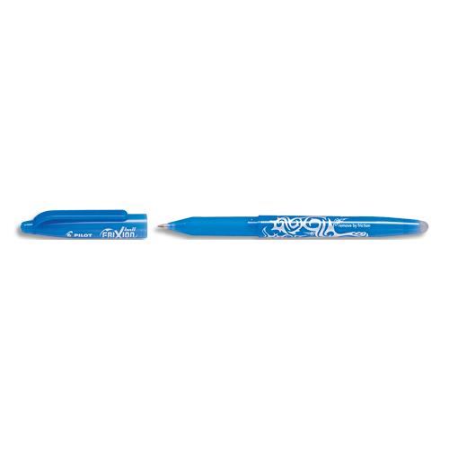 Roller effaable  encre thermosensible Pilot FriXion Ball 07mm - Rechargeable - Encre Bleue ciel