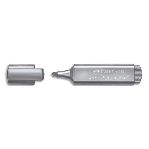 Surligneur Faber Textliner 46 Mtallique - Coloris argent - Pointe biseaute