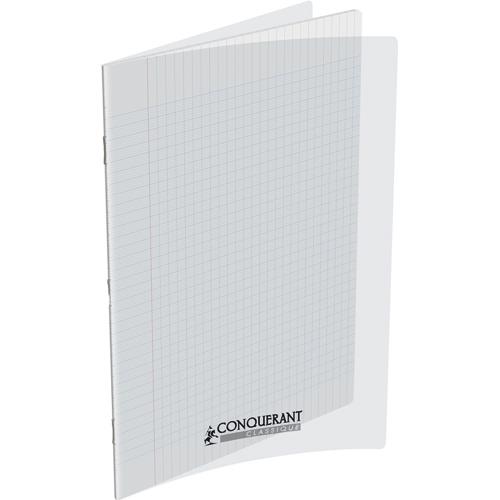 Cahier Conquerant piqre classique - agraf, 24x32cm - 140 pages - 90g -  sys, couverture polypro Incolore