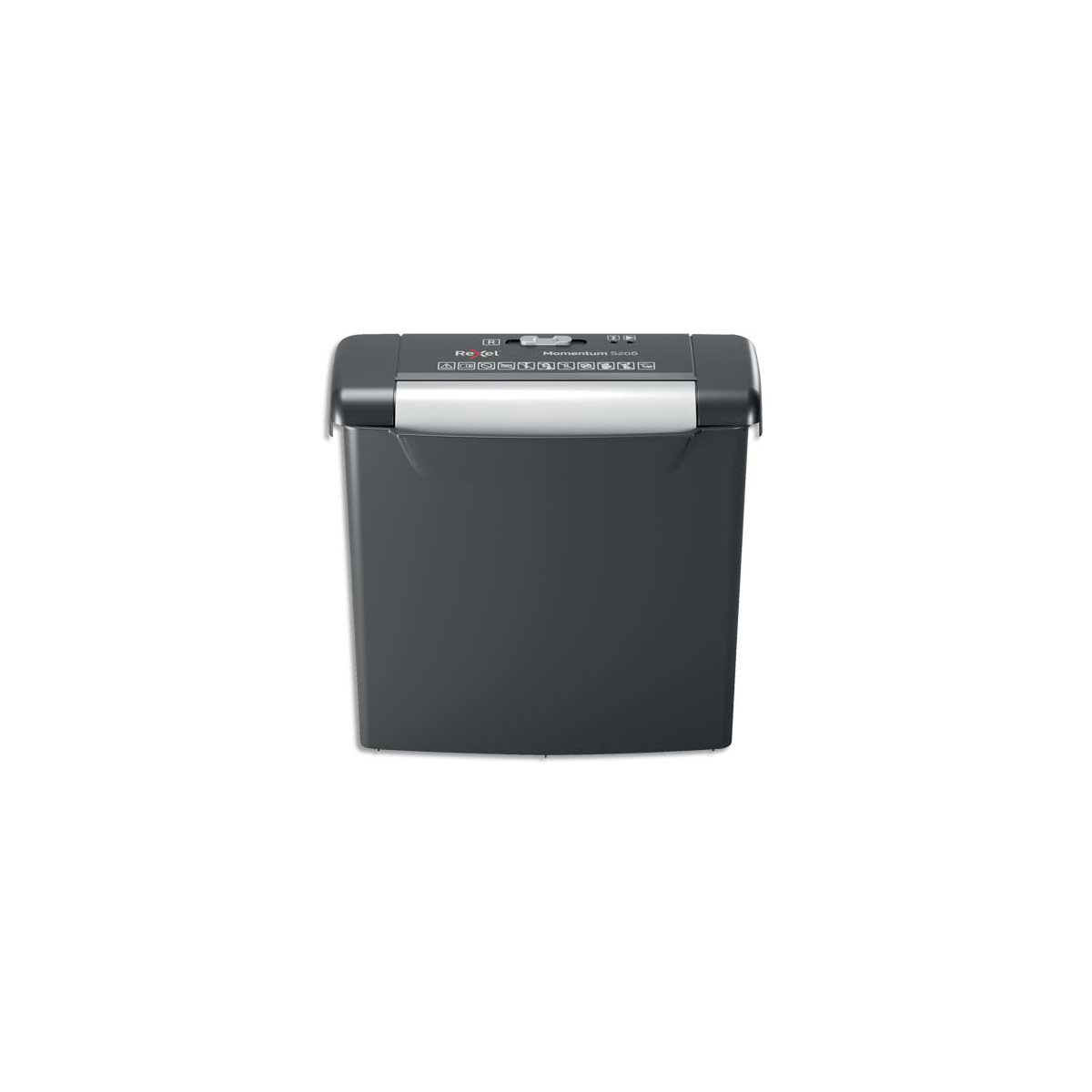 Rexel momentum s206 destructeur de papier dcoupage en bandes 72 db noir, gris