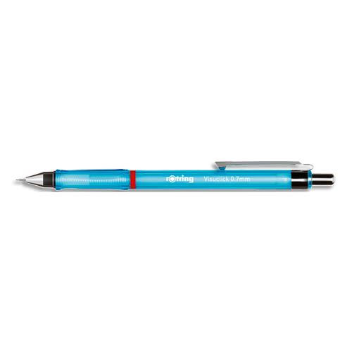 Portemine Rotring VisuClick � m�canisme � d�clic - Largeur de trait 0,7mm - Mine HB - Coloris Bleu