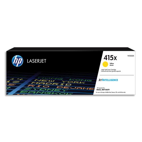 Cartouches de toner - Hp 415x toner jaune laserjet authentique grande capacit