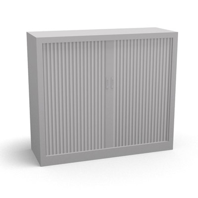 Armoire  rideaux basse dmontable - 120 x 100 cm - gris clair