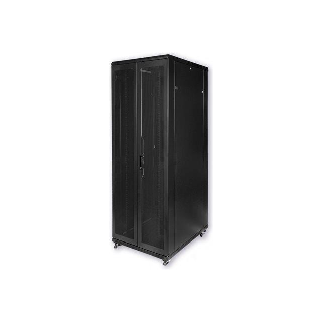 Mcl 19p 42u cabinet w. 800 d. 1000 rack autonome noir