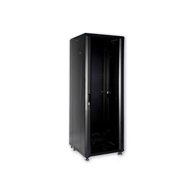 Mcl 19p 24u cabinet w. 600 d. 600 rack autonome noir
