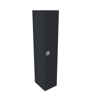 Vestiaire dmontable de bureau - H 180 x L 30 x P 50 cm - lment dpart - finition poxy gris anthracite