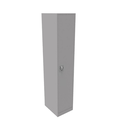 Vestiaire dmontable de bureau - H 180 x L 30 x P 50 cm - lment suivant - finition poxy gris clair