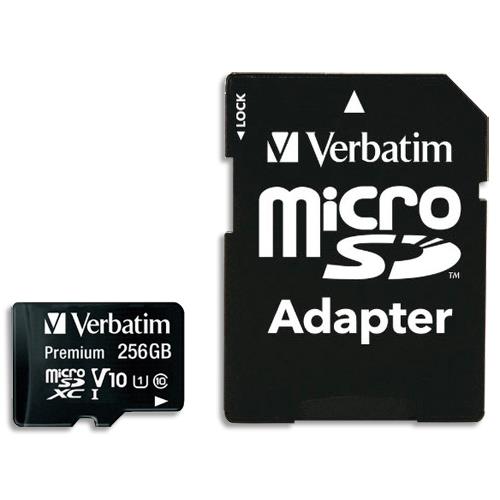 Verbatim premium u1 256 go microsdxc uhs-i classe 10