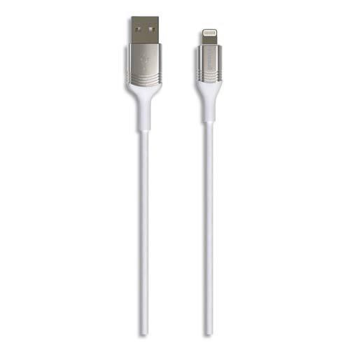 Cble lightning/USB-A GR2040 Green-e - 1,2 m - blanc - 2,4A - 12W
