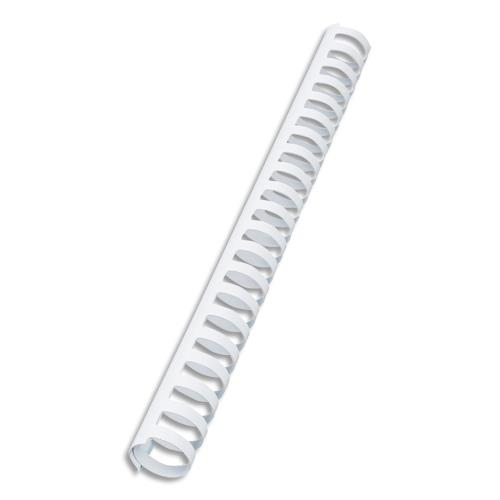Peignes plastique GBC CombBind - A4 - 8 mm - blanc - boite de 100