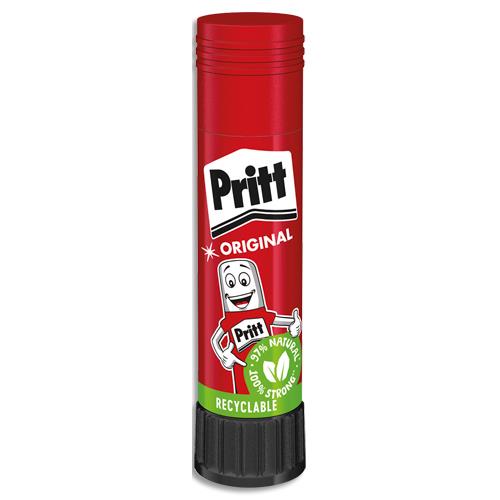 Stick de colle Pritt - 11g - avec 97% d'ingrdients naturels - lavable  froid