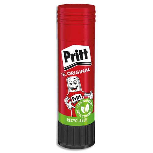 Stick de colle Pritt - 22g - avec 97% d'ingrdients naturels - lavable  froid