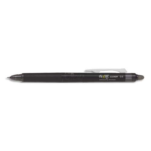 Stylo Roller encre gel Pilot FriXion Point Clicker 05  - pointe fine - noir