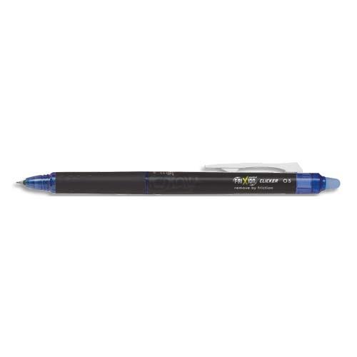 Stylo Roller encre gel Pilot FriXion Point Clicker 05 - pointe fine - bleu
