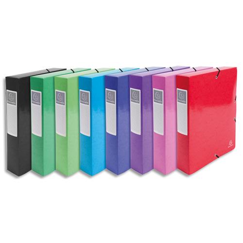 Bote de classement Exacompta Iderama - carte pellicule 7/10e - 600g - Dos 6 cm - coloris assortis
