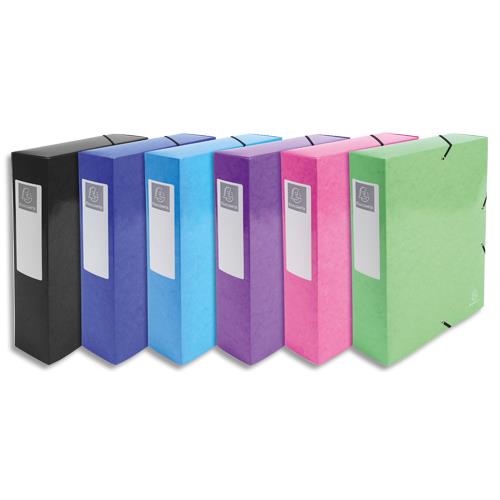 Bote de classement Exacompta Iderama - carte pellicule 7/10e - 600g - dos 6 cm - coloris assortis