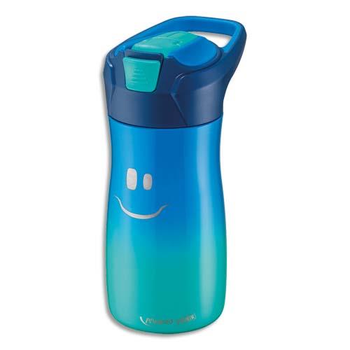 Gourde Enfant Maped Picnik 430ml - Acier Inox, Pipette, Ouverture Automatique Bleue