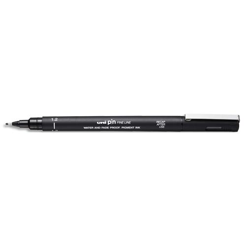 Stylo Uniball Uni Pin - pointe calibr�e 1,2 mm - noir