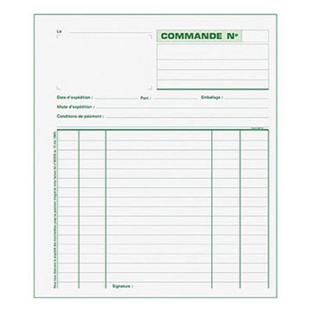 Carnet autocopiant de commandes Tripli - Format 21 x 18 cm, portrait, 50 feuilles (bloc 50 feuilles)