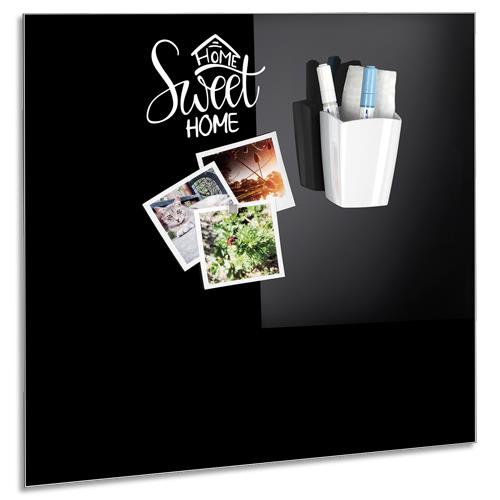Pot  crayons CEP Riviera - magntique - pour tableaux en verre - 8 x 9,5 x 7,8 cm - blanc