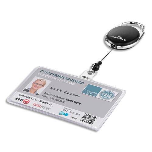Badge nominatifs - Durable porte-badge avec enrouleur style