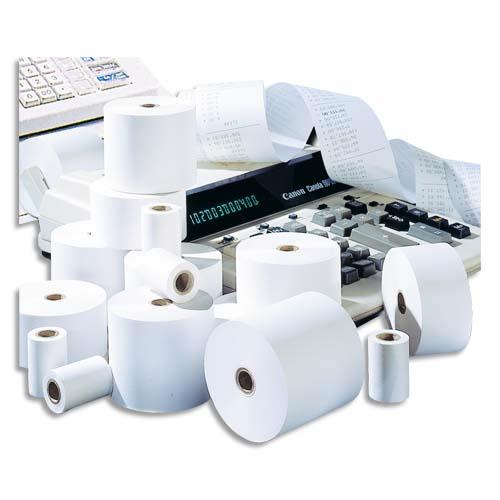 Bobine pour calculatrice Rolfax - 60 g - 57 x 70 x 12 mm - blanc