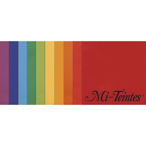 Manipack Canson 10 feuilles MI-TEINTES 50X65 160g couleurs vives