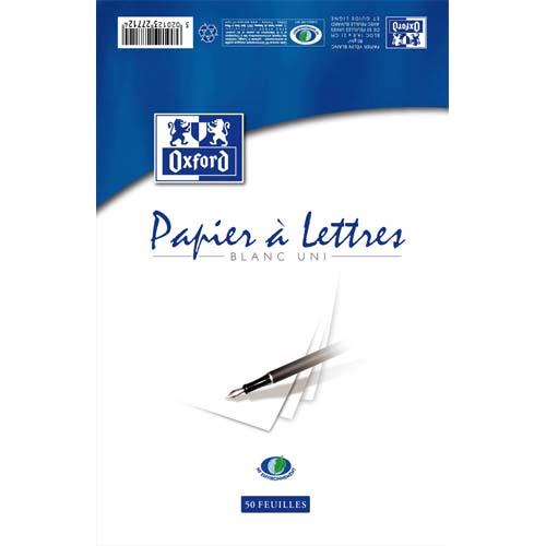 Bloc papier 50 feuilles Estree - velin - 80 gr - format A4 21 x 29,7cm - uni