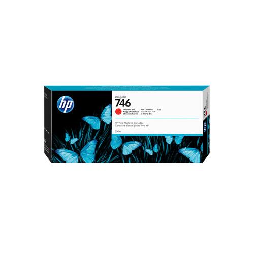 Hp cartouche d'encre designjet 746 de 300 ml rouge chromatique