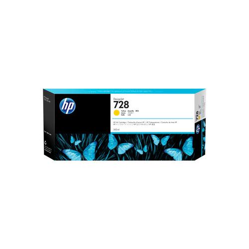 Hp 728 designjet cartouche d'encre jaune, 300 ml