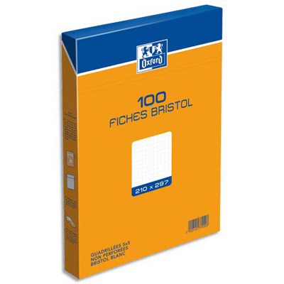 100 fiches bristol oxford